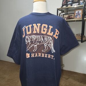 Auburn Harbert College of Business Tiger T-Shirt XL Navy Blue